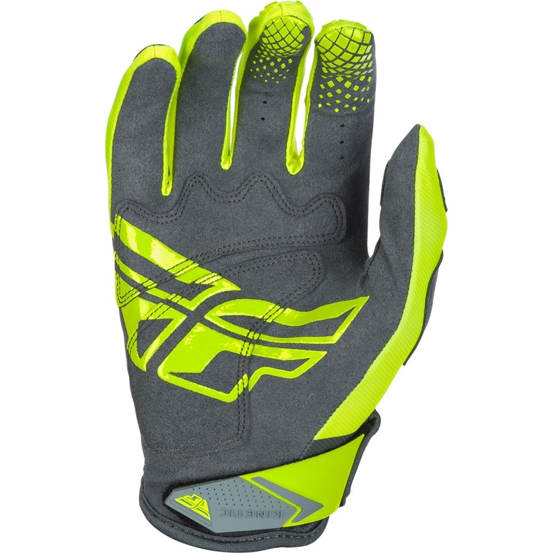 Motocross Handschuhe FLY Racing Kinetic 2018 - USA grau-fluo gelb