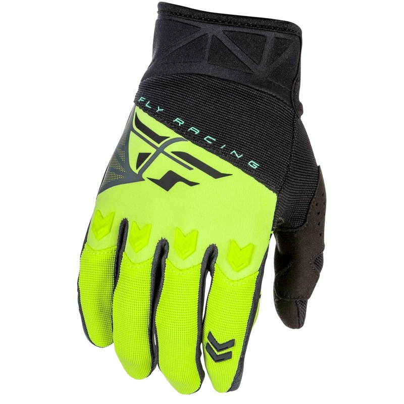 Motocross Handschuhe FLY Racing F-16 2018 - USA schwarz-fluo gelb