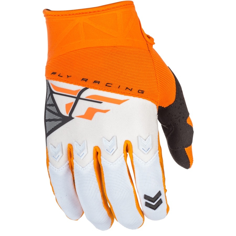 Motocross Handschuhe FLY Racing F-16 2018 - USA orange und weiß