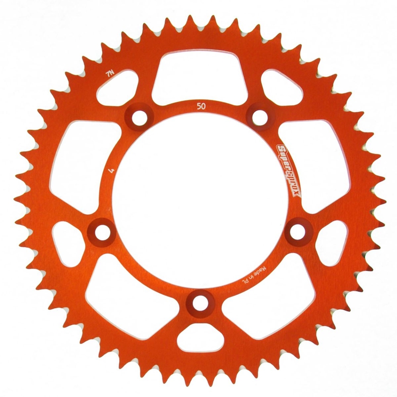 Kettenrad Aluminium SUPERSPROX orange 50T, 420