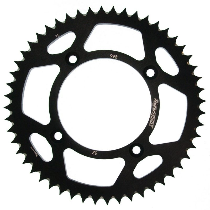 Kettenrad Aluminium SUPERSPROX schwarz 52T, 428