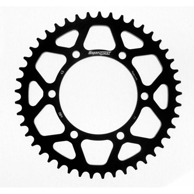 Aluminium-Ketten Rad SUPERSPROX schwarz 45T, 525 Ausverkauf