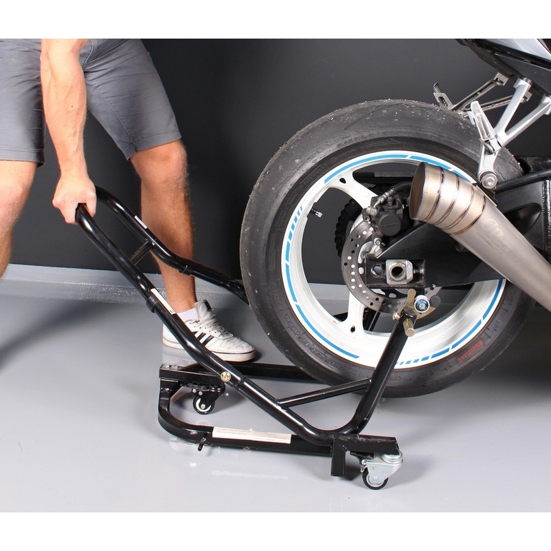 Mobiler Motorradständer hinten mit Rädern Ausverkauf