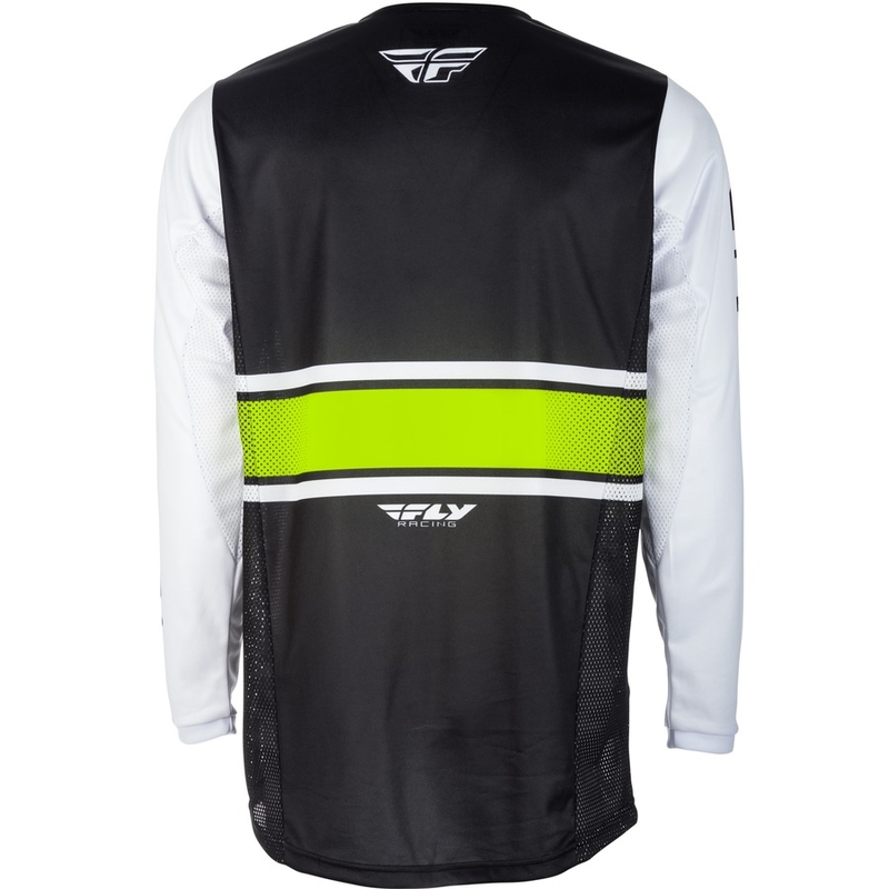 Kinder Motocross Trikot FLY Racing Kinetic ERA 2018 - USA weiß-schwarz