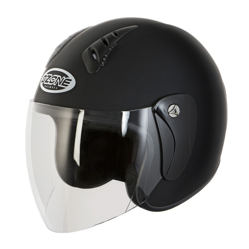 Motorradhelm offen Ozone HY-818 schwarz matt