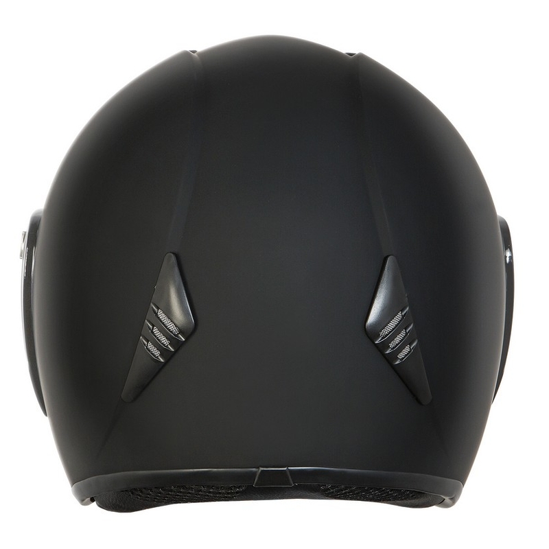 Motorradhelm offen Ozone HY-818 schwarz matt