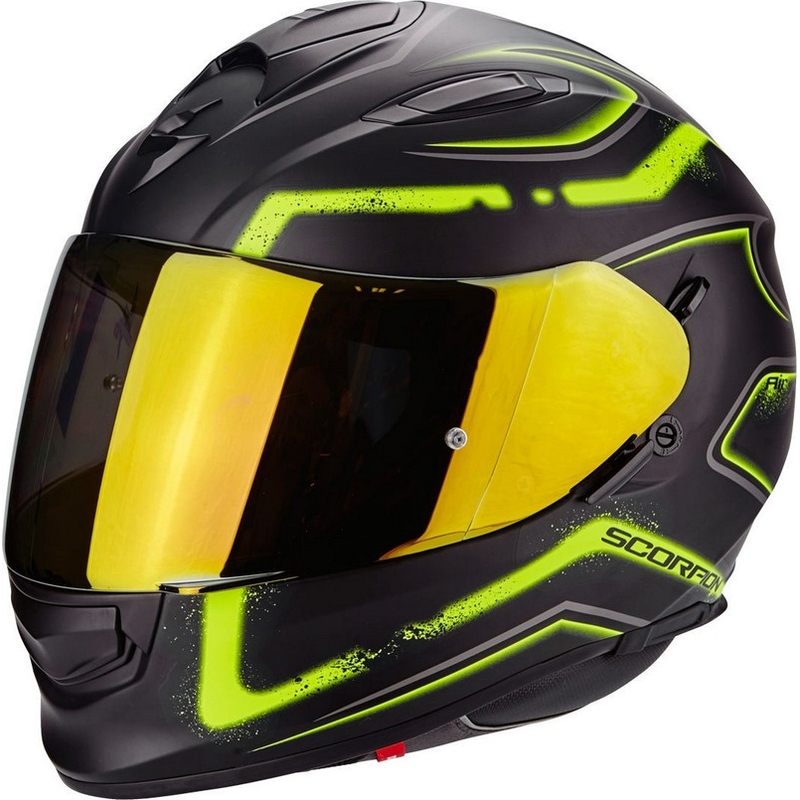 Helm Scorpion EXO-510 Air Radium schwarz-fluo gelb Ausverkauf