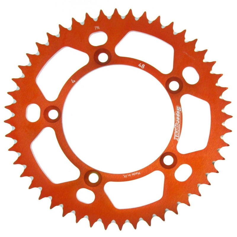 Kettenrad Aluminium SUPERSPROX orange 48T, 420