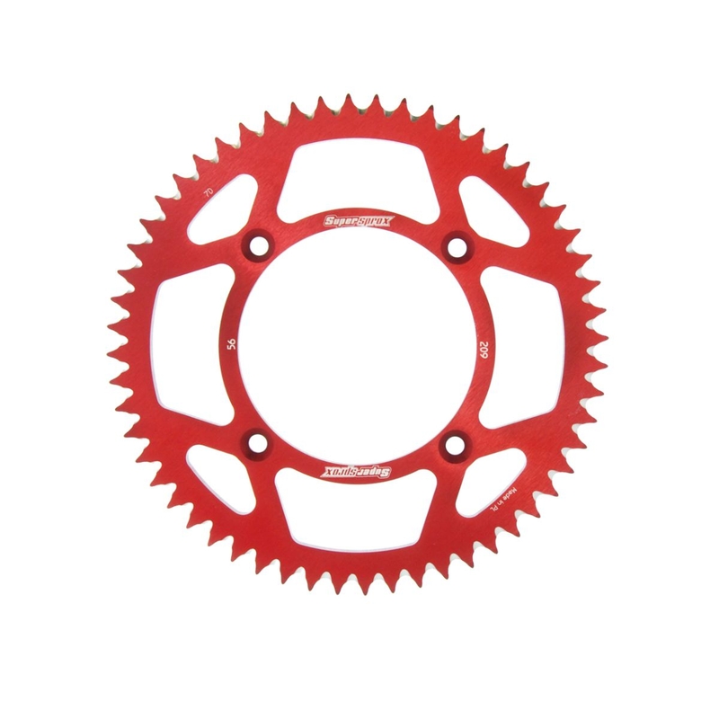 Kettenrad Aluminium SUPERSPROX rot 56T, 420