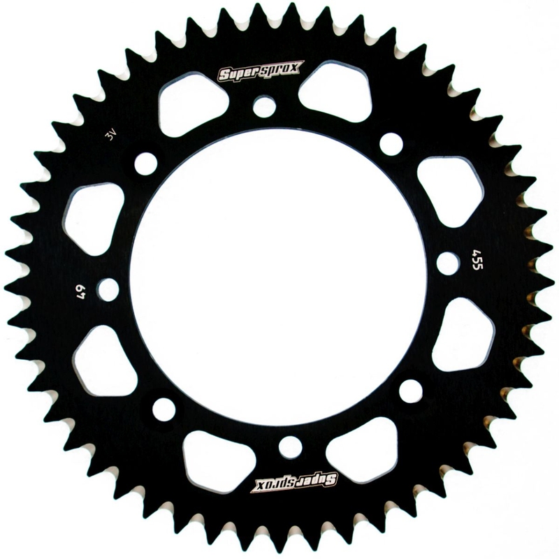 Kettenrad Aluminium SUPERSPROX schwarz 49T, 420