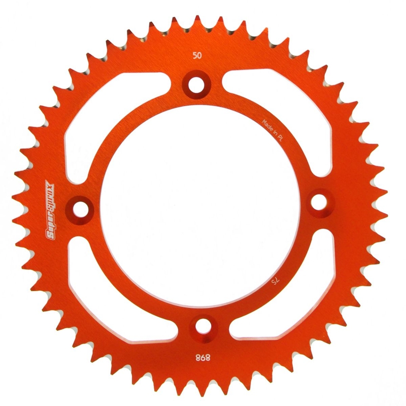 Kettenrad Aluminium SUPERSPROX orange 50T, 428