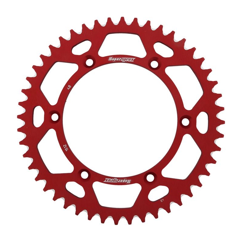 Kettenrad Aluminium SUPERSPROX rot 48T, 520
