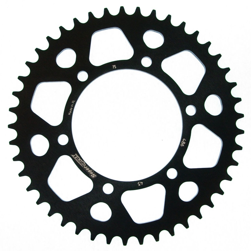 Kettenrad Aluminium SUPERSPROX schwarz 45T, 520