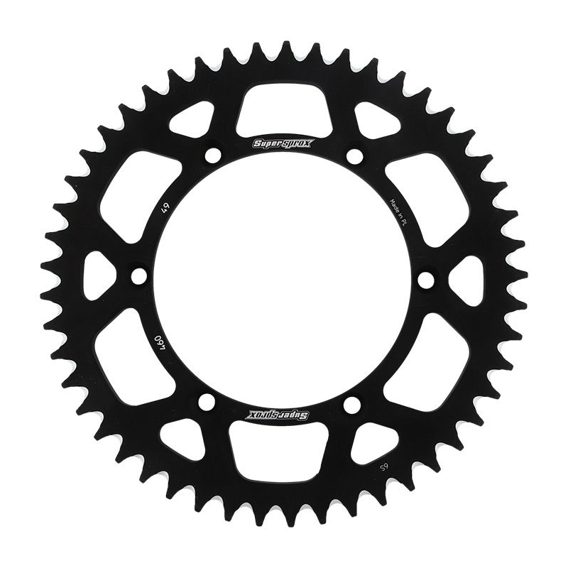 Kettenrad Aluminium SUPERSPROX schwarz 49T, 520