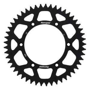 Kettenrad Aluminium SUPERSPROX RAL-808:49-BLK schwarz 49T, 520