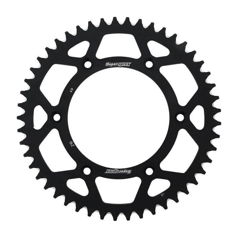 Kettenrad Aluminium SUPERSPROX schwarz 49T, 520