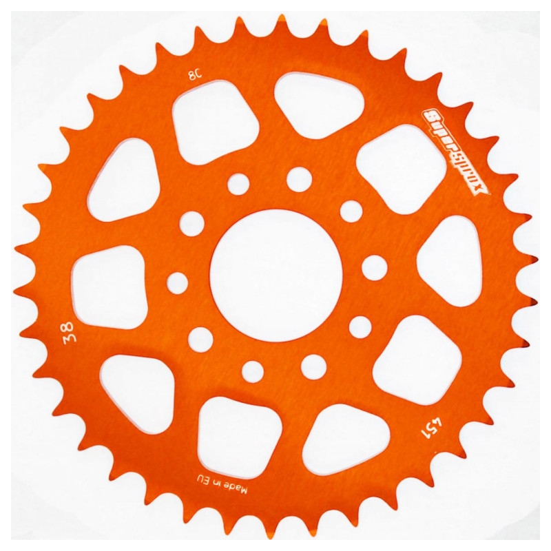 Aluminium-Ketten Rad SUPERSPROX orange 38T, 415