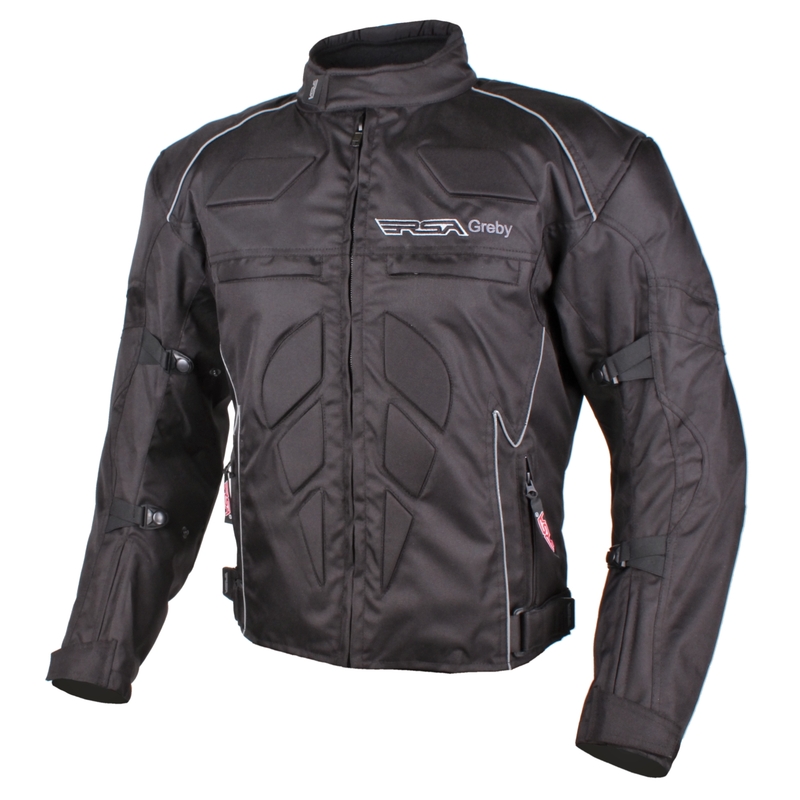 RSA Greby Schwarz Motorrad Jacke Ausverkauf