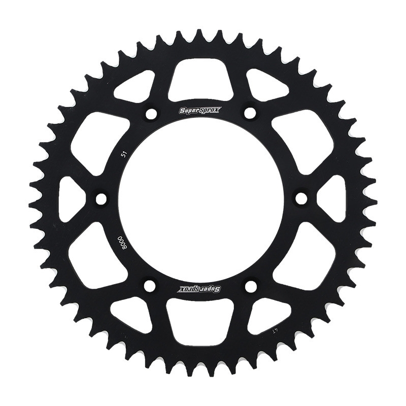 Aluminium-Ketten Rad SUPERSPROX schwarz 51T, 520