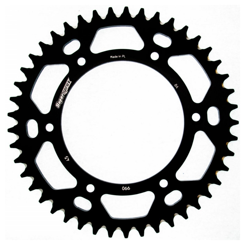 Aluminium-Ketten Rad SUPERSPROX schwarz 45T, 520