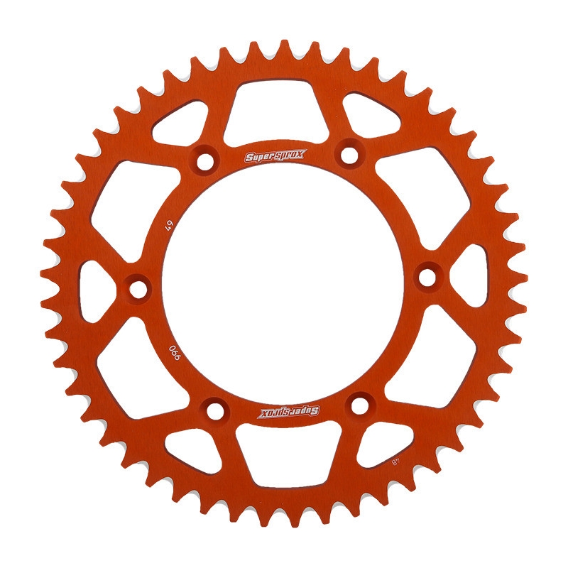 Aluminium-Ketten Rad SUPERSPROX orange 49T, 520