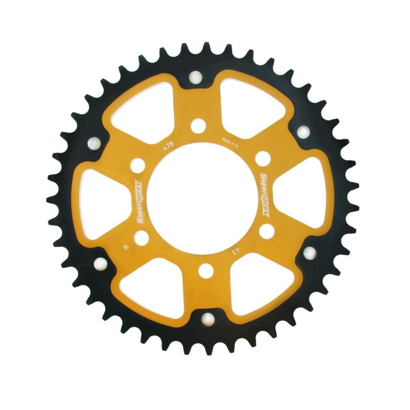 Kettenrad SUPERSPROX STEALTH gold 43T, 520