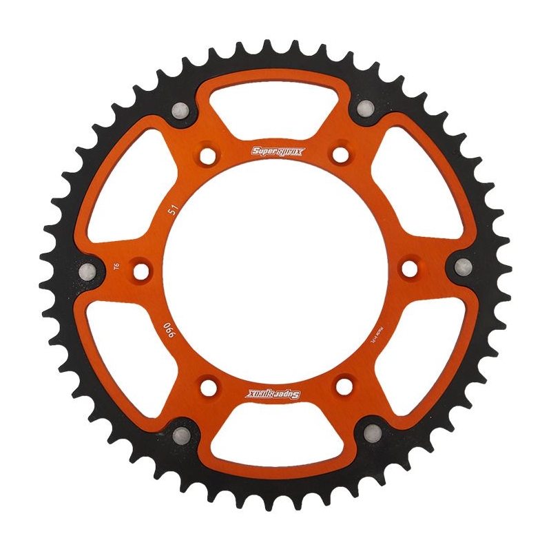 Kettenrad SUPERSPROX STEALTH orange 51T, 520