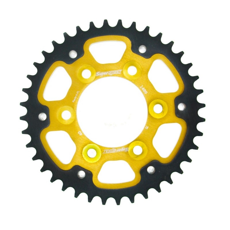 Kettenrad SUPERSPROX STEALTH gold 40T, 525
