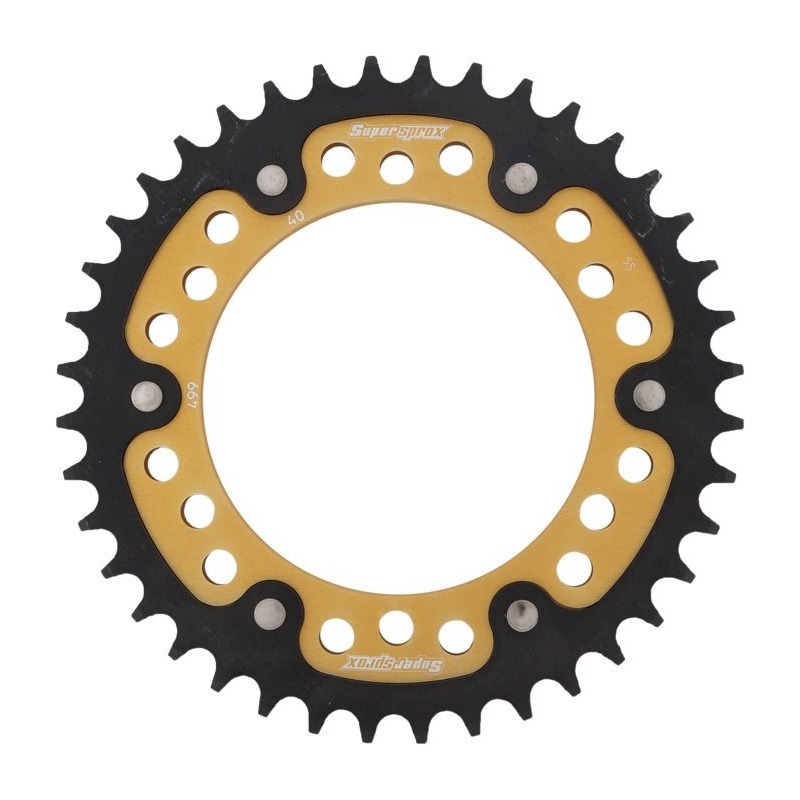 Kettenrad SUPERSPROX STEALTH gold 40T, 530