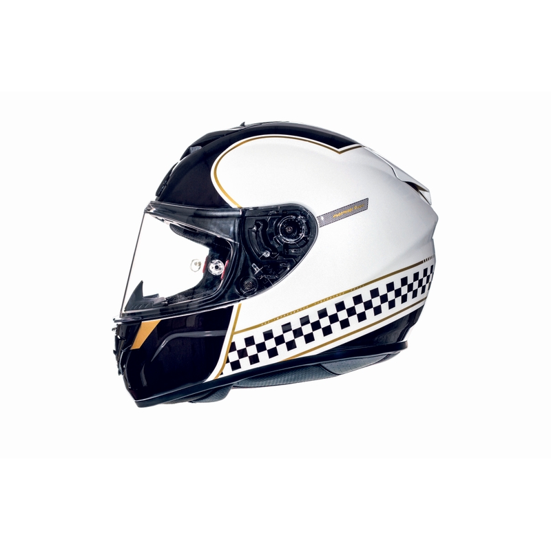 MT Rapide Revival Integral Motorradhelm schwarz und weiß