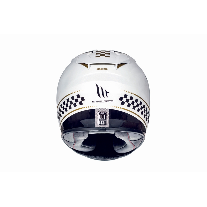MT Rapide Revival Integral Motorradhelm schwarz und weiß