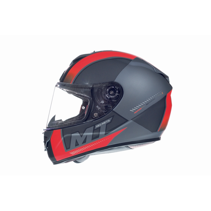 MT Rapide Overtake Integral Motorradhelm schwarz matt-rot