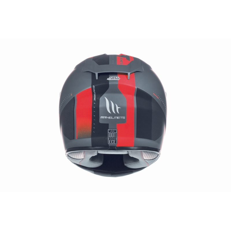 MT Rapide Overtake Integral Motorradhelm schwarz matt-rot