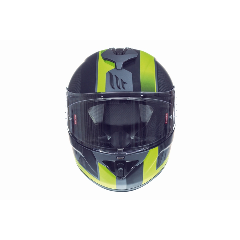 MT Rapide Overtake Integral Motorradhelm schwarz matt-fluo gelb