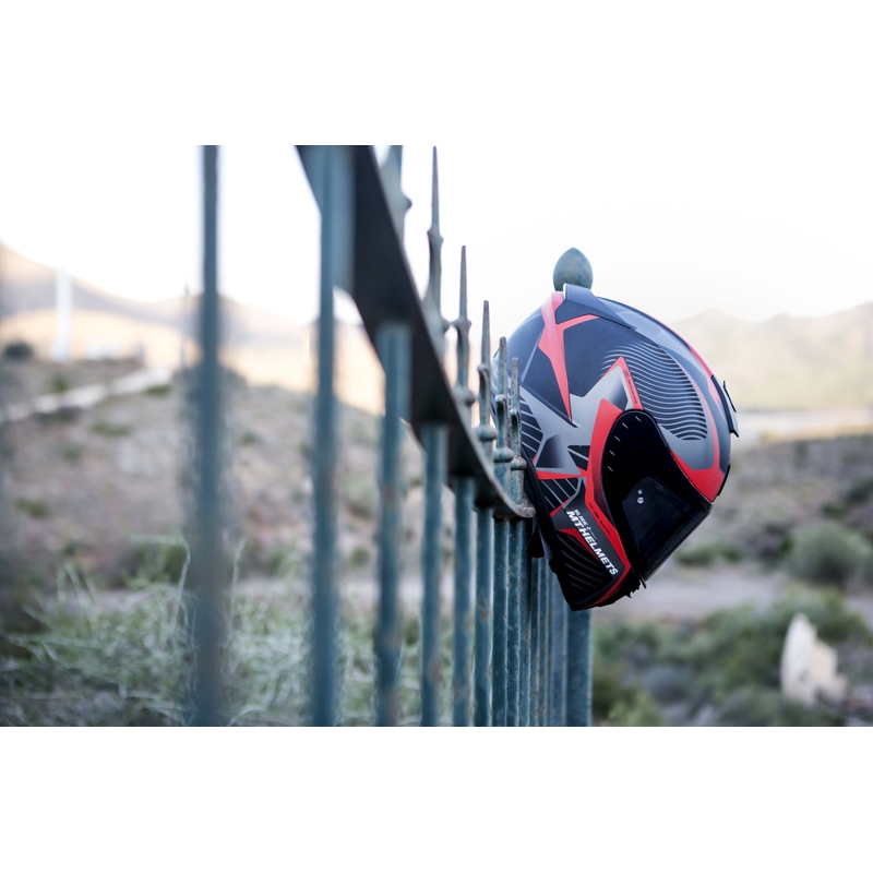 MT Blade 2 SV Blaster Integral Motorradhelm schwarz matt-rot