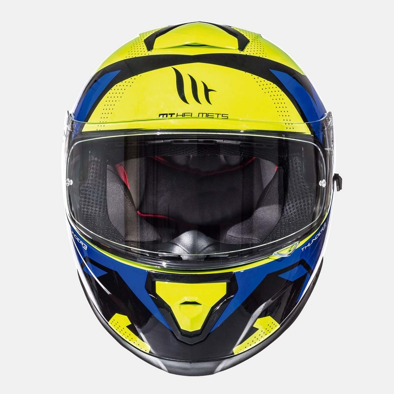 MT Thunder 3 SV Torn fluo gelb-blau integral Motorradhelm Ausverkauf