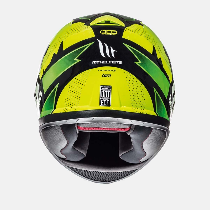 MT Thunder 3 SV Torn fluo gelb-grün Integral Motorradhelm