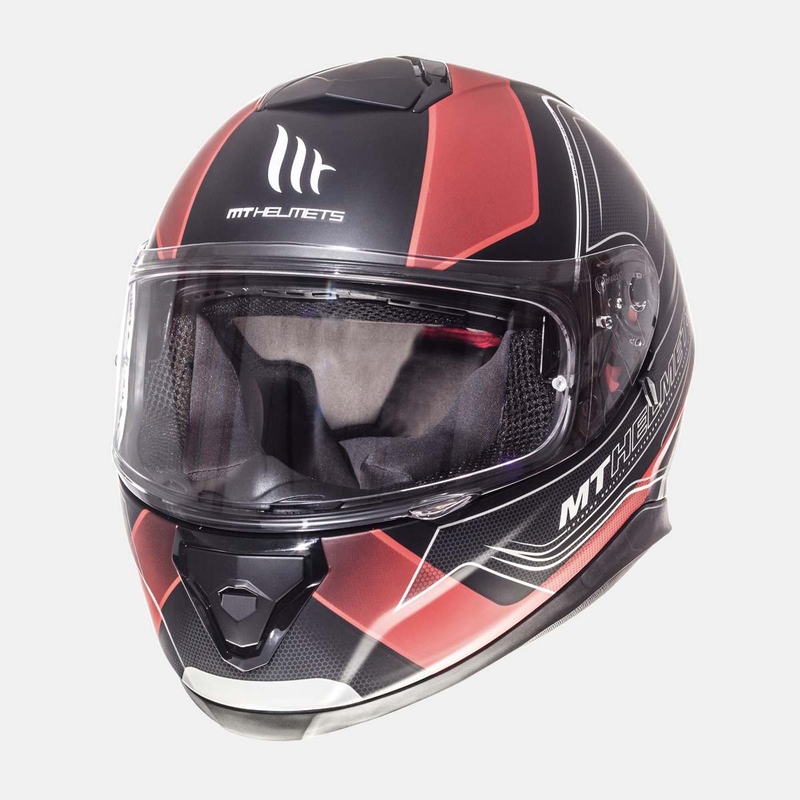 MT Thunder 3 SV Trace Integral Motorradhelm schwarz matt-rot
