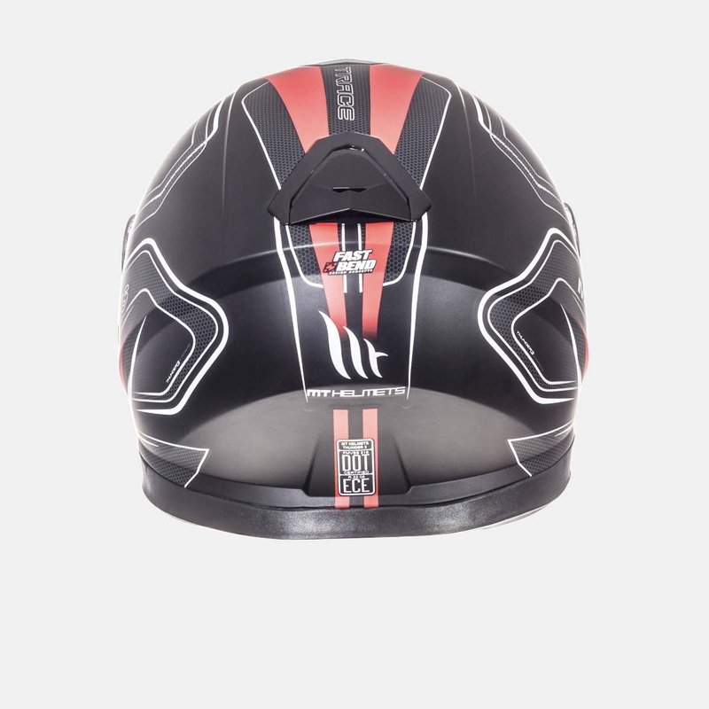 MT Thunder 3 SV Trace Integral Motorradhelm schwarz matt-rot