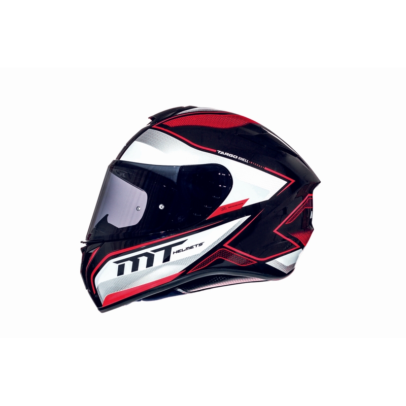MT Targo Interact Integral Motorradhelm weiß-rot