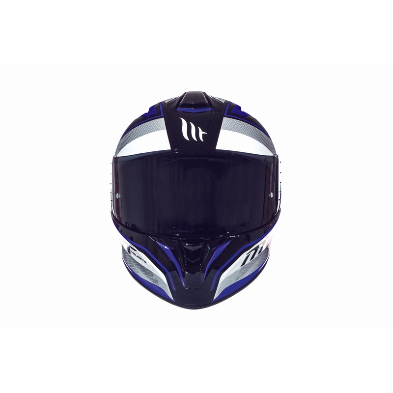 MT Targo Interact Integral Motorradhelm weiß-blau