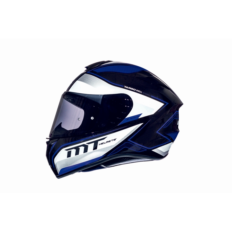 MT Targo Interact Integral Motorradhelm weiß-blau