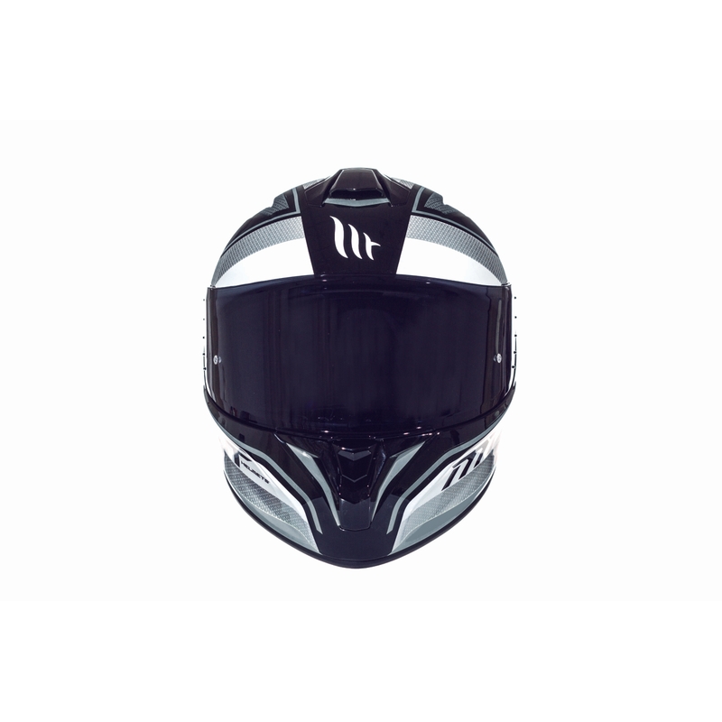 MT Targo Interact Integral Motorradhelm weiß-grau