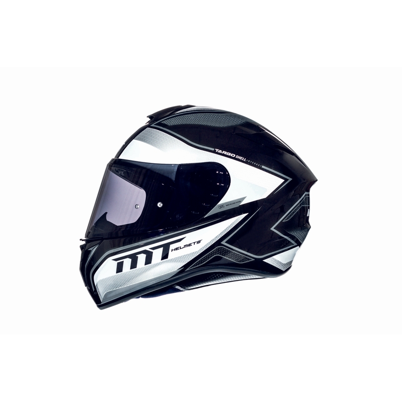 MT Targo Interact Integral Motorradhelm weiß-grau