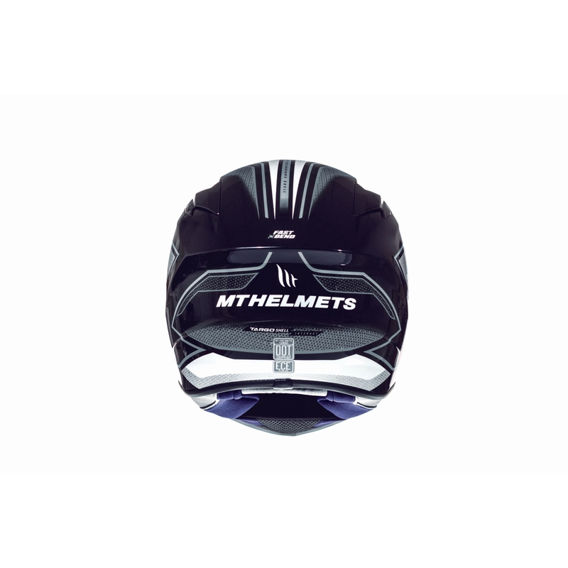 MT Targo Interact Integral Motorradhelm weiß-grau