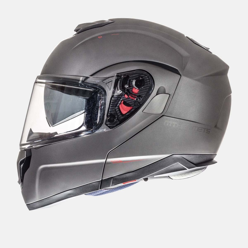 MT Atom Motorradhelm Titanium Ausverkauf