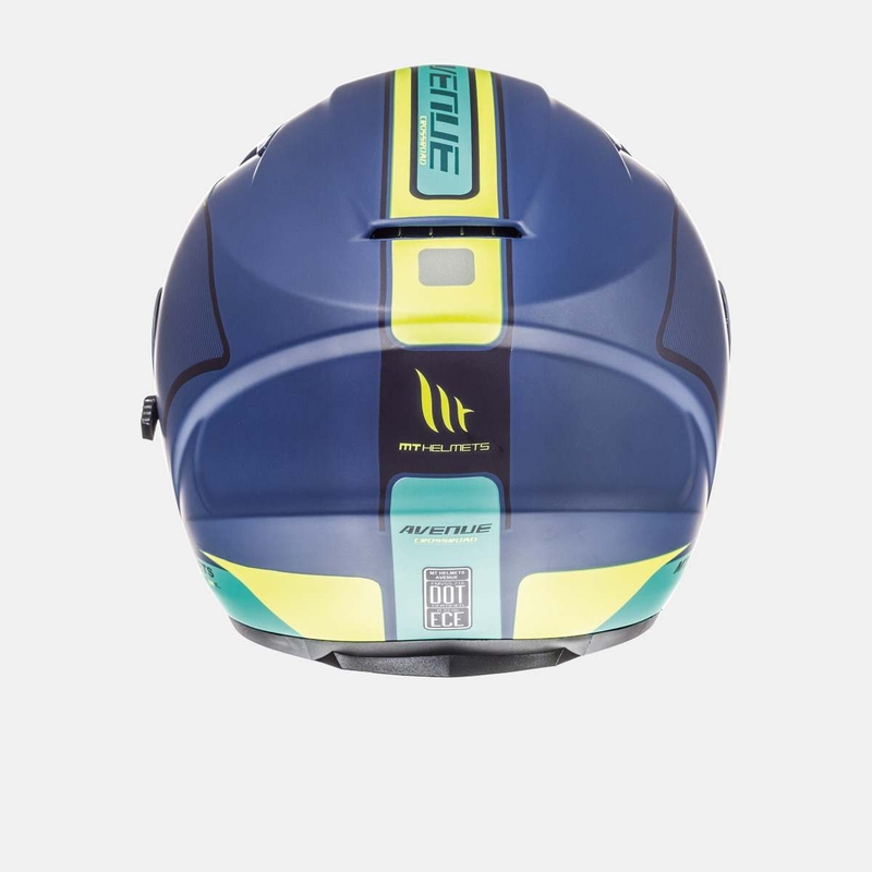 Motorradhelm Open MT Avenue SV Crossroad blau matte-fluo gelb Ausverkauf