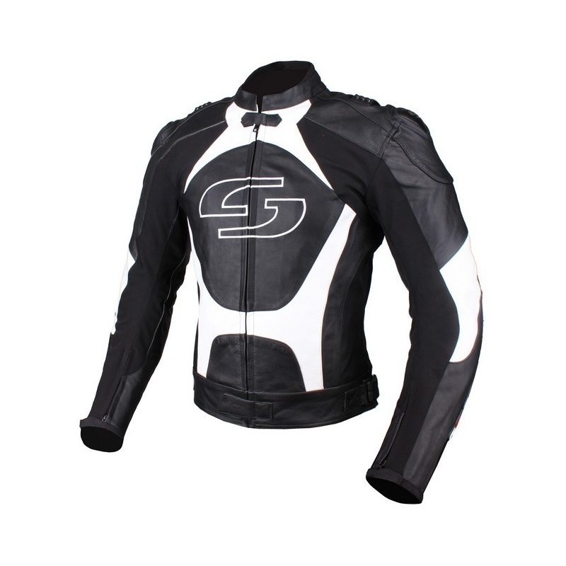 Motorradjacke Tschul 841 schwarz-weiss - II. Qualität