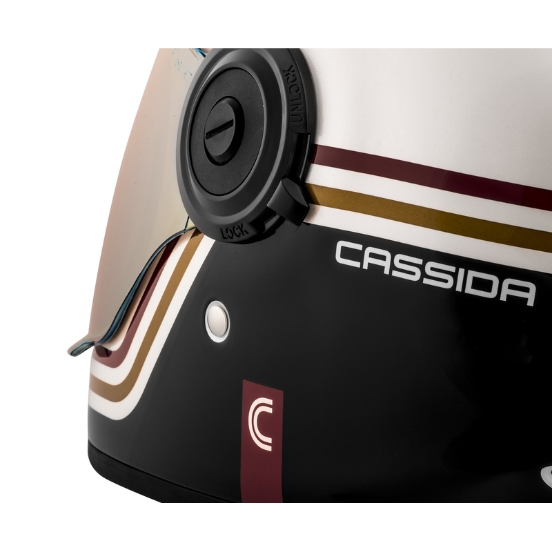 Cassida Fibre Super Hooligan Integral-Motorradhelm schwarz-grau