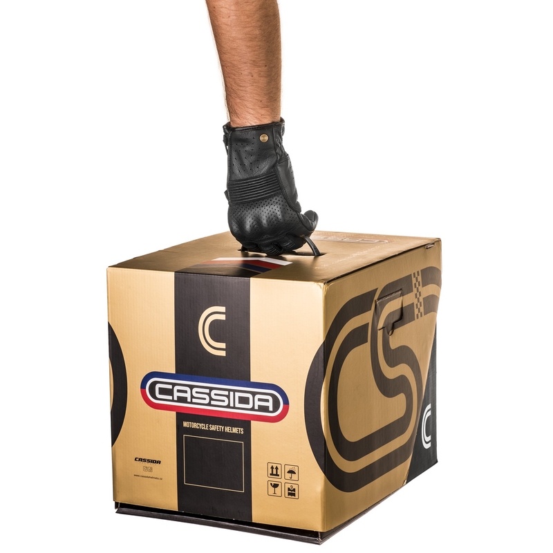 Cassida Fibre Super Hooligan Integral-Motorradhelm schwarz-grau